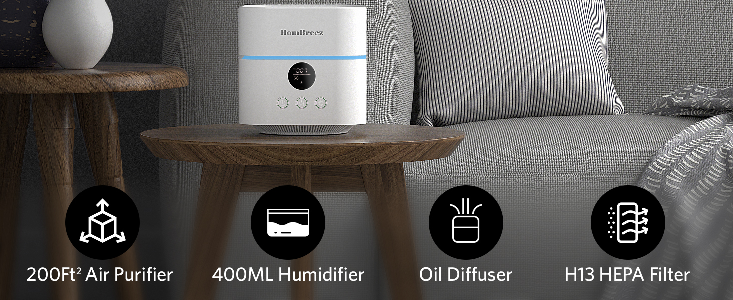 air purifier and humidifier combo