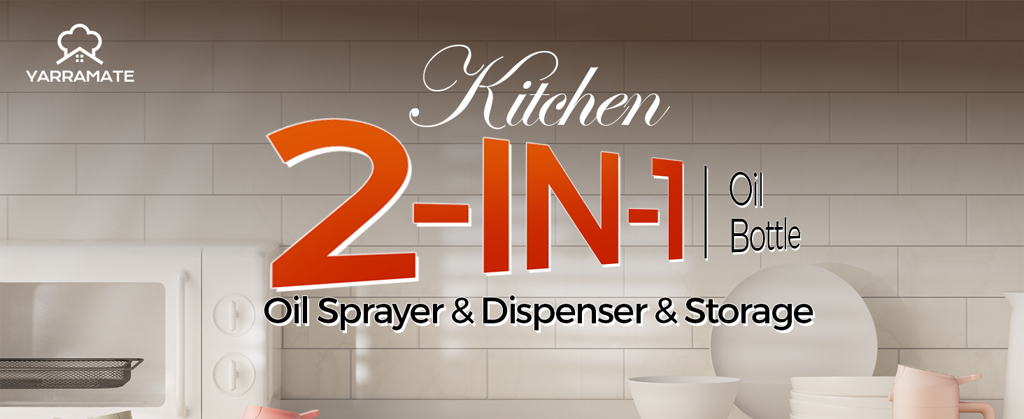 kitchen 2-in-1 oil sprayer&amp;amp;dispenser&amp;amp;storage bottle
