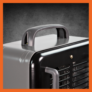 Comfort Zone portable heater has a convenient carry handle