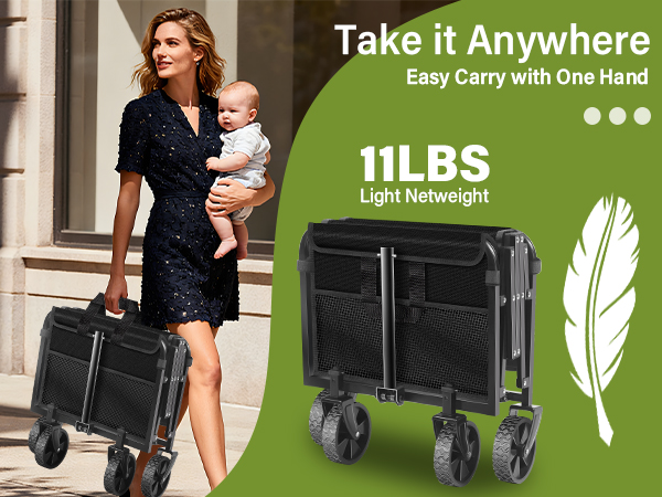 Weighs only 11 lbs for easy one-handed carrying and portability.