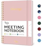 Meeting Notebook For Work Organization - Work Planner Notebook With Action Items, Agenda Planner ...
