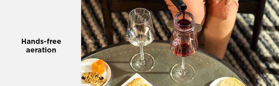 aerate a glass of wine