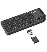 Mini Keyboard with touchpad (QWERTY Keypad), Wireless Portable Keyboard with Laser Pointer - 2.4G...