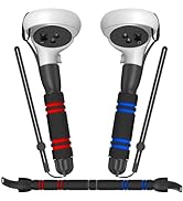 YOGES VR Game Handle Accessories Compatible with Oculus Quest 2 Controllers, Dual Handles Extensi...