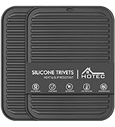 HOTEC Silicone Trivets for Hot pots and Pans, Heat Resistant for Kitchen Counter Dish Drying Mat,...