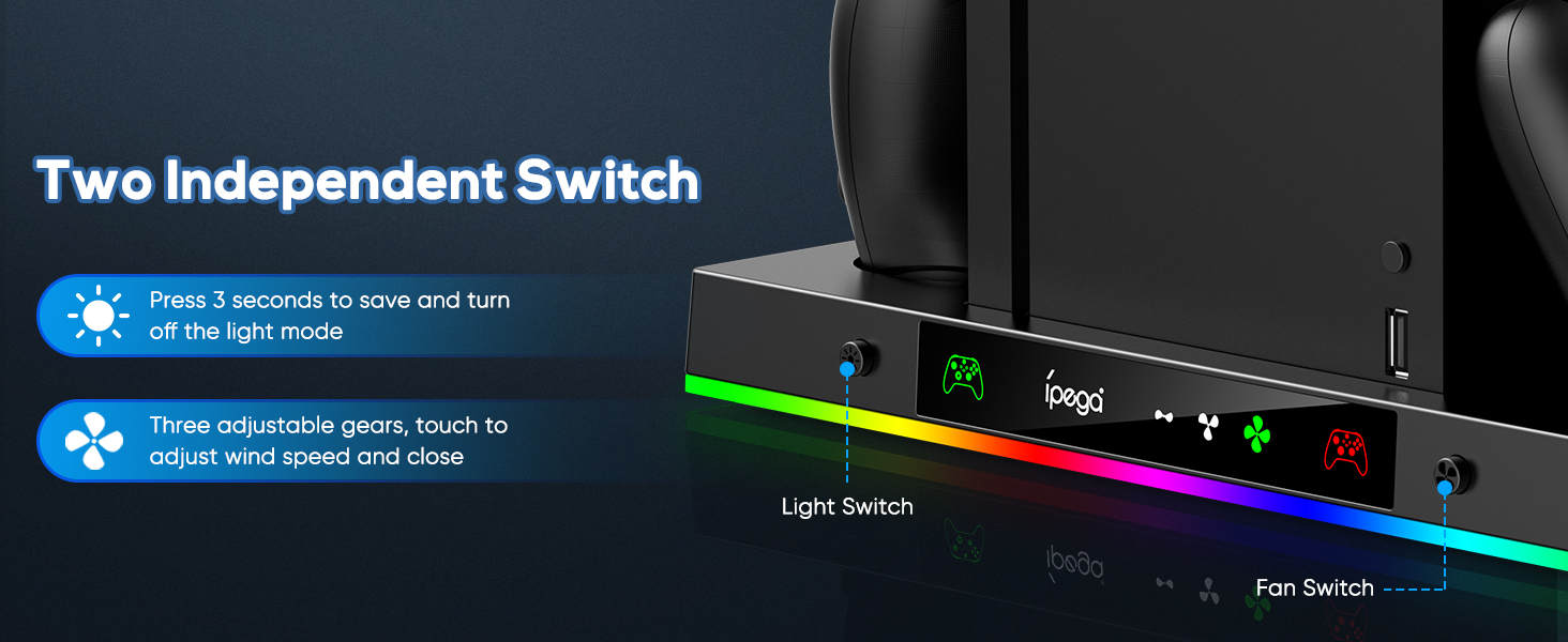 xbox series x upgraded rgb cooling fan charging station