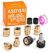AstroAI Pressure Washer Quick Connect Kit: M22 14mm Swivel, 3/8'' & 3/4