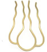 5 Pcs Gold 87mm Hair Fork Clip Stick Hair Pin Hair Bun Plug Holder for Women Girl Accessories Hai...