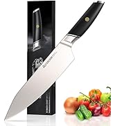 Astercook Chef Knife, 8 Inch Professional Kitchen Chef Knife, German High Carbon Stainless Steel ...