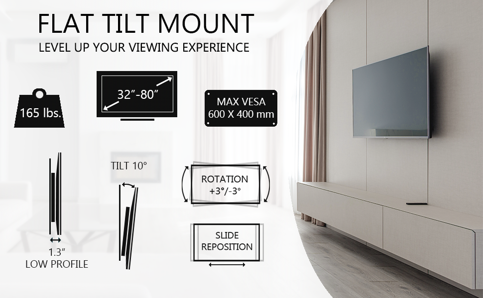 aptmm2b tv mount flat tilt cheetah