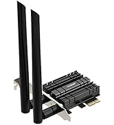 EDUP PCI-E WiFi 6 Network Card AX1800Mbps Bluetooth 5.2 Heat Sink 802.11AX 2.4Ghz/5.8Ghz Wireless...