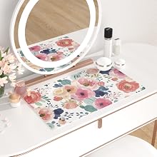 watercolor pink flower desk mat 220x220