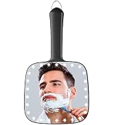 Famihomii Lighted Handheld Mirror, 6.2