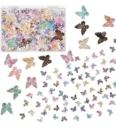 70Pcs Resin Butterflies Embellishments,2 Sizes 0.79in and 0.4in Mini Resin Animals Butterflies fo...