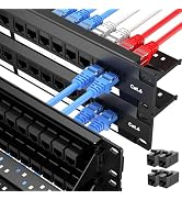 LinkNexa 48 Port Patch Panel, Keystone Patch Panel 48 Port Loaded with RJ45 Couplers Plus 4 Spare...