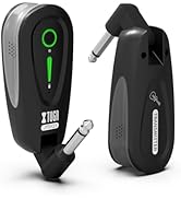 XTUGA UHF Wireless Guitar Transmitter Receiver 30 Channel 164Ft Rechargeable Guitar Wireless Syst...