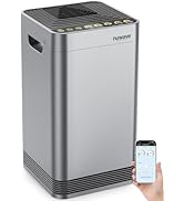 Nuwave Whole House Air Purifiers, Oxypure Smart Air Purifier with 5 Stage Tower Structure Air Fil...