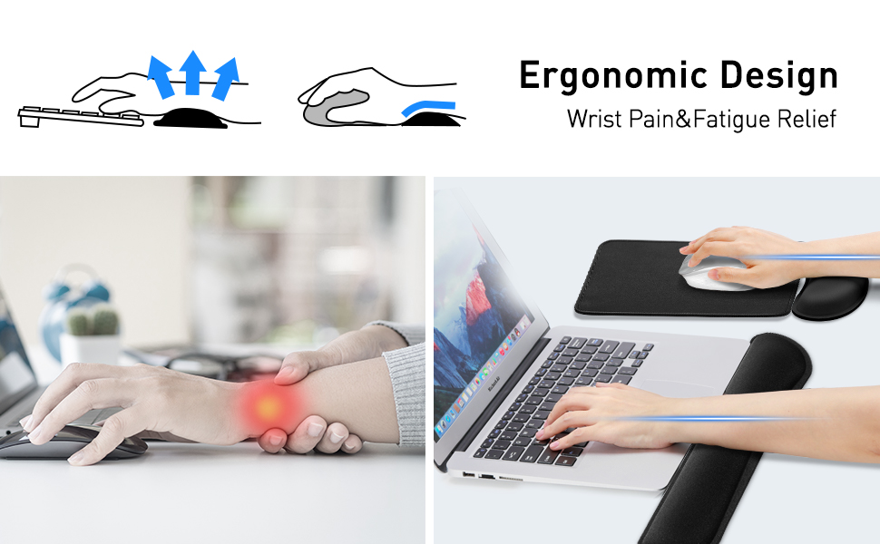 Ergonomic design for wrist pain and fatigue relief