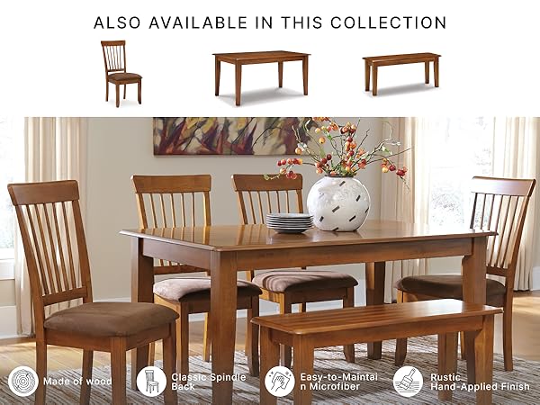 Size and fit 19 inch wide kitchen chairs fitting neatly under a dining table