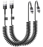 USB-A to USB-C CarPlay Cable, 3FT Short Car Charger Cord, 2 Pack, Wired Apple CarPlay &amp; Android A...