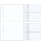 Mogoostry A6 Sheet Protectors for 6 Ring Binder, 20 Sheets Clear Page Protectors Plastic Photo Al...