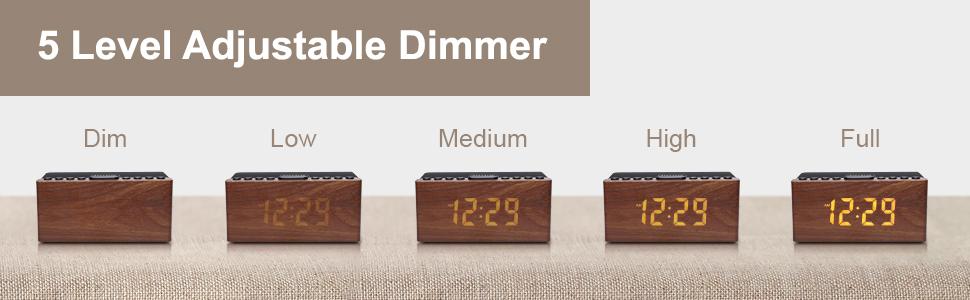 large display with adjustable dimmer