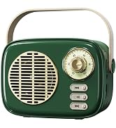 aipidmaga Retro Bluetooth Speaker,Vintage Decor,Small Wireless Bluetooth Speaker,Gifts for Teenag...
