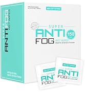 OPTIPAK Anti Fog Wipes for Glasses, Binoculars, Face Shields, Ski Masks or Swim Goggles | Pre-Moi...