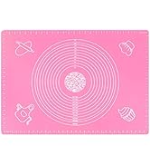 RFAQK Silicone Mat Pink Silicone Sheet for Crafts, Nail Arts, Painting, Epoxy Resin Jewelry Casti...