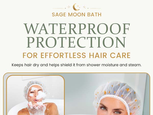 From freshly colored hair to delicate perms, every strand stays dry