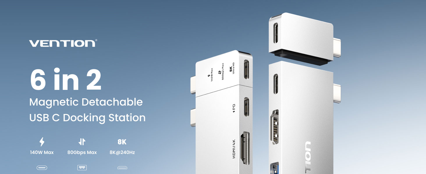 Magnetic Detachable USB C