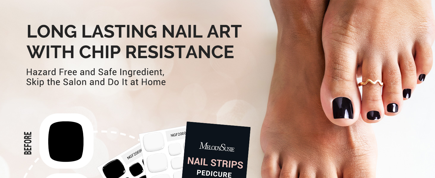 semi cured gel nail strips toe toenails pedi pedicure foot feet polish stickers wraps winter autumn