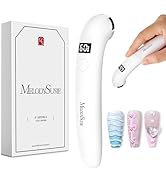MelodySusie Handheld UV Light for Gel Nails, P-ART01A Cordless UV Nail Lamp with LCD Display&amp; Erg...