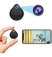 Mini WiFi Camera 1080P Nanny Cam, Support APP Real Time for Home and Office Security Camera with ...