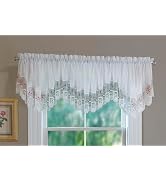 Today's Curtain, Vintage Macramé Organza Crescent 18