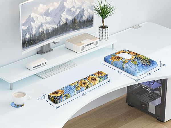 keyborad and mousepad wrist rest