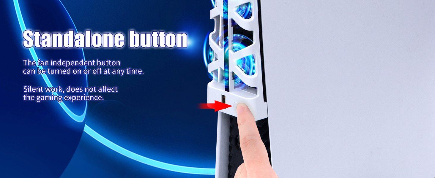 ps5 cooling fan with led light