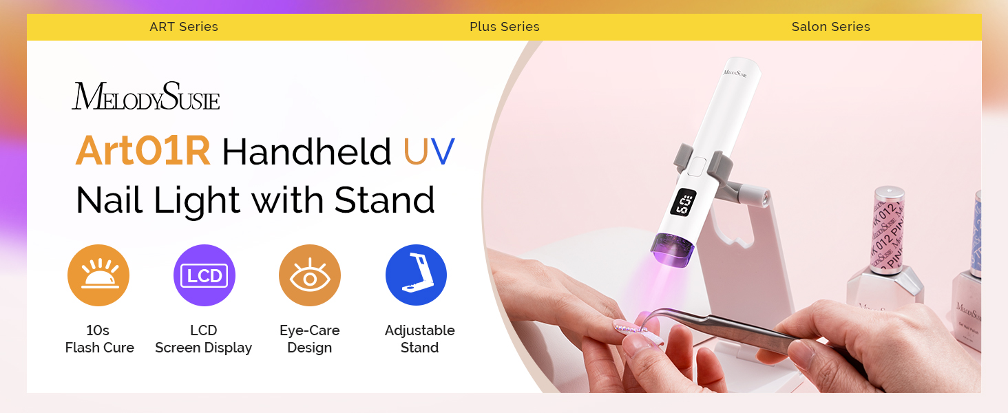 Handheld UV Light for Gel Nails with Stand