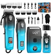LQT Professional Cordless Hair Clippers for Men,4 Piece Barber Kit | Hair Clippers and Trimmers S...