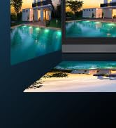 OOSSXX (IPS Monitor) 2-Antennas Enchance Outdoor Security Camera System Wireless with Monitor WiF...