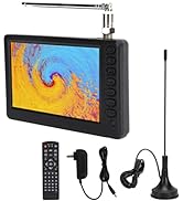 Acogedor 5 Inch Portable TV, 1080P ATSC Pocket Digital Car TV, with 1500mAh Rechargeable Battery,...