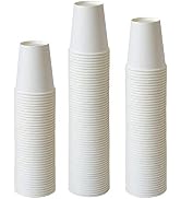 Kuerqi [ 50 Pack 8 Oz ] Paper Cups, Paper Coffee Cups 8 Oz, Hot Cups Water Paper Cups