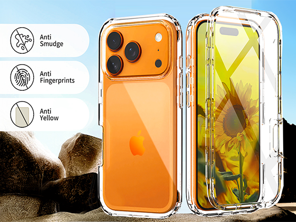 IDweel for iPhone 17 Pro Max Case with Build in Screen Protector