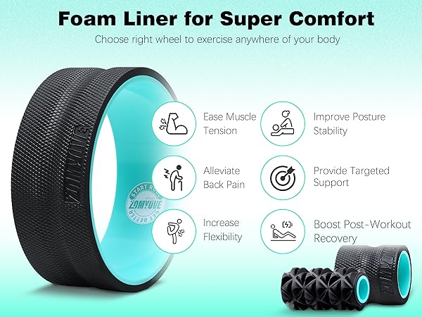 Foam liner for super comfort protects your bones and muscle tissue