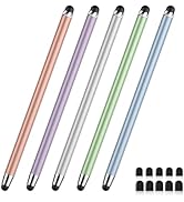 Stylus Pen for Touchscreen,5 PCS Stylus,2-in-1 Stylus Pen for iPad, High Sensitivity Precision Su...