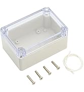 LeMotech ABS Plastic Junction Box Dustproof Waterproof IP65 Electrical Enclosure Box Universal Pr...