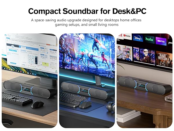 Compact Soundbar for Desk&amp;amp;PC