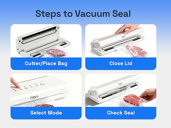 steps to vacuum seal