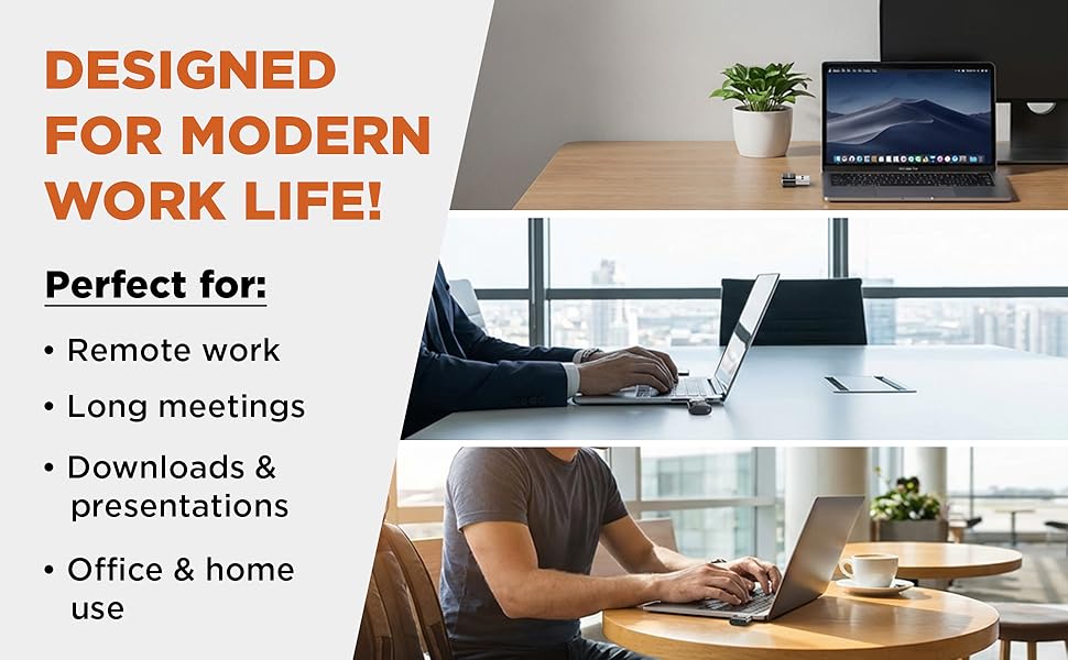 Remote and office work environments using a USB mouse jiggler