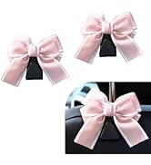 Downhill 2 PCS Car Purse Hooks, Cute Bow Car Seat Headrest Hook, Universal Wallet Bag Interior Ho...